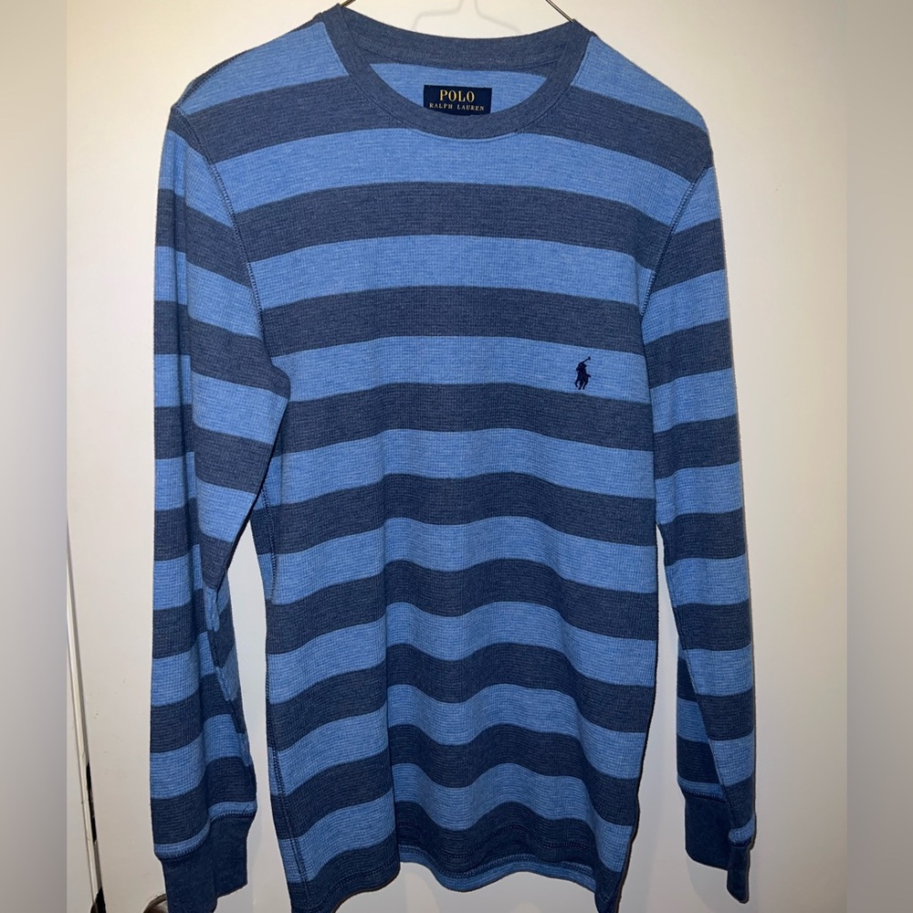 POLO (Ralph Lauren) striped blue sweater/sleepwear